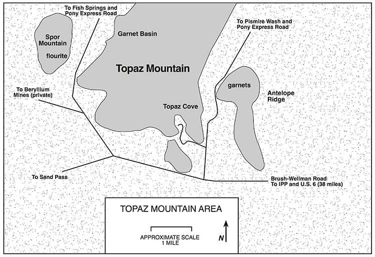 Topaz Mountain area, from Wilson (1995)