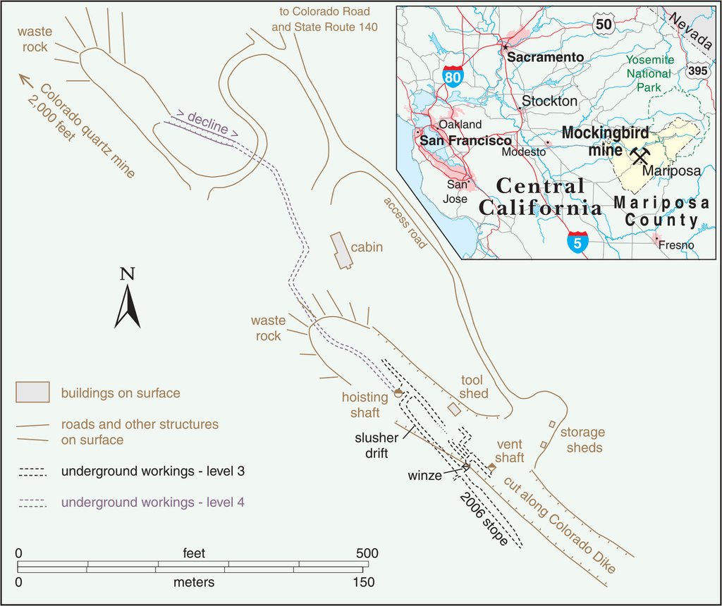 Mockingbird Mine, Mariposa County, California