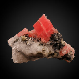 Rhodochrosite, Quartz, Pyrite