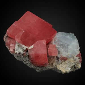 Rhodochrosite, Fluorite