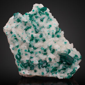 Dioptase, Calcite