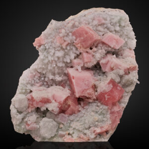 Rhodochrosite, Quartz