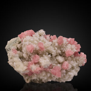 Rhodochrosite,  Quartz