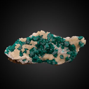 Dioptase, Calcite, Quartz